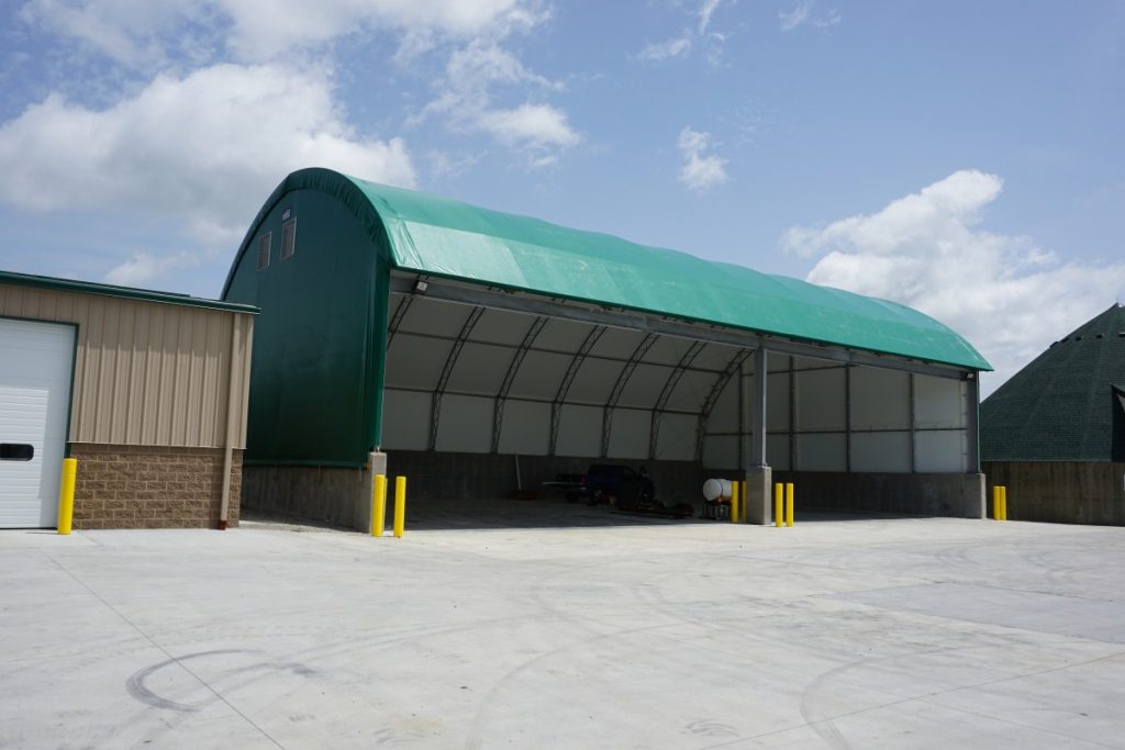 cobra structures fabric building easy access storage