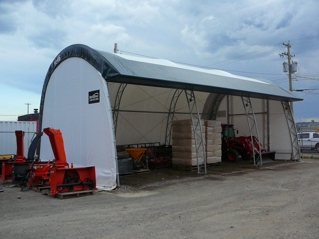 cobra structures fabric building easy access storage