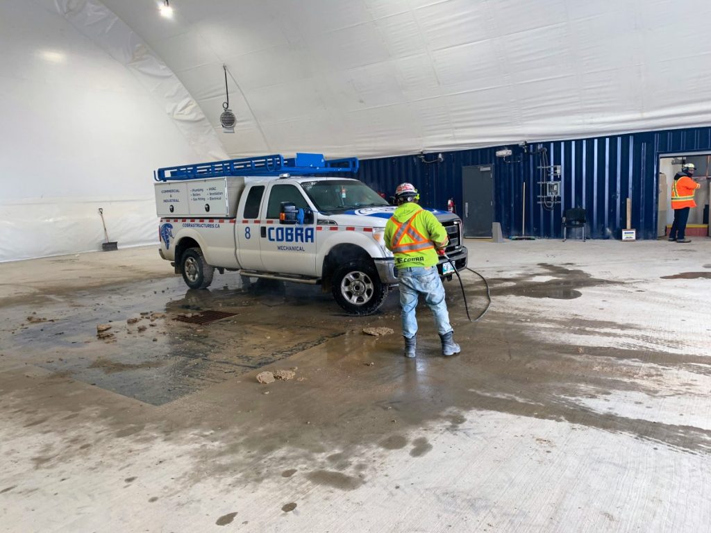 Cobra Enterprises turnkey fabric building wash bay